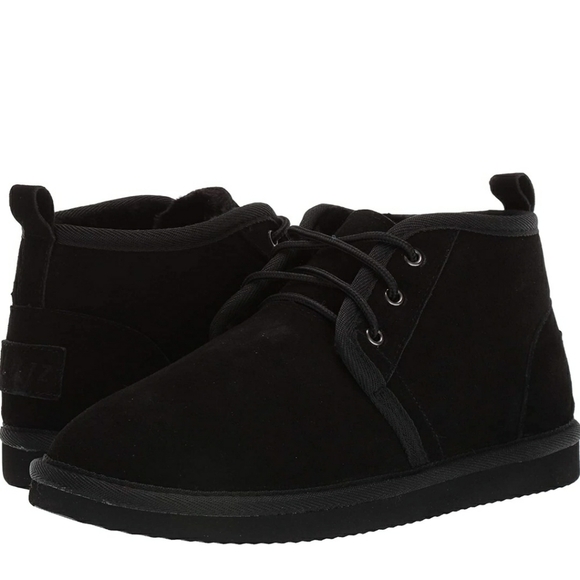 Lugz Men's Sequoia Slipper size 9 color black suede - Picture 1 of 9